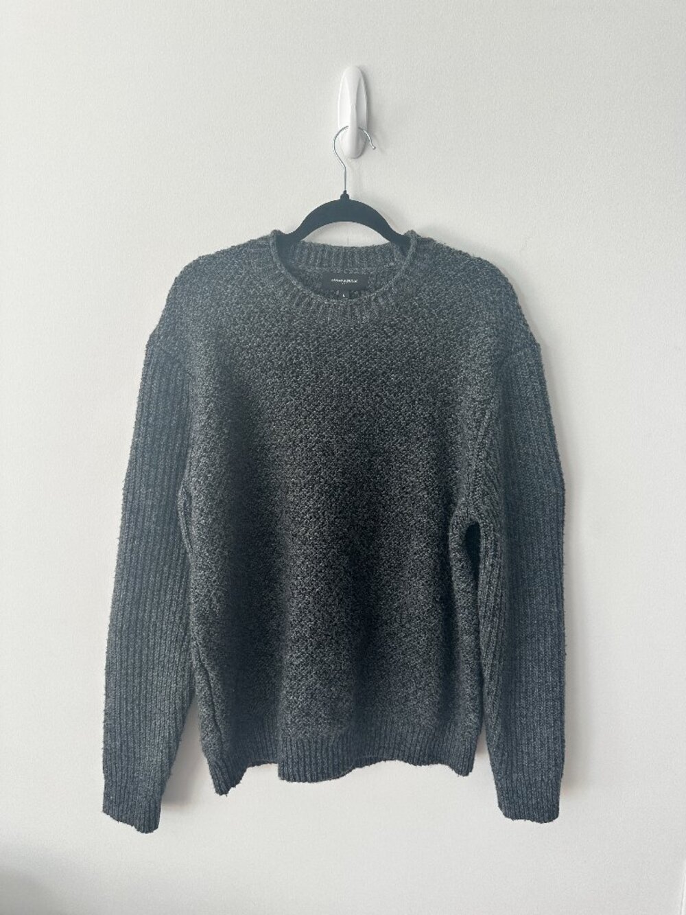 Banana Republic Charcoal Gray Chunky Knit Sweater, Size L